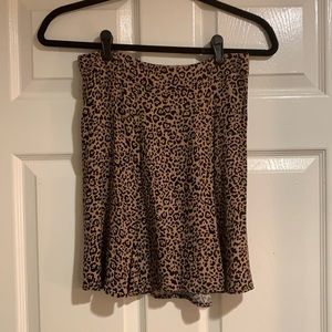 Reformation leopard skirt